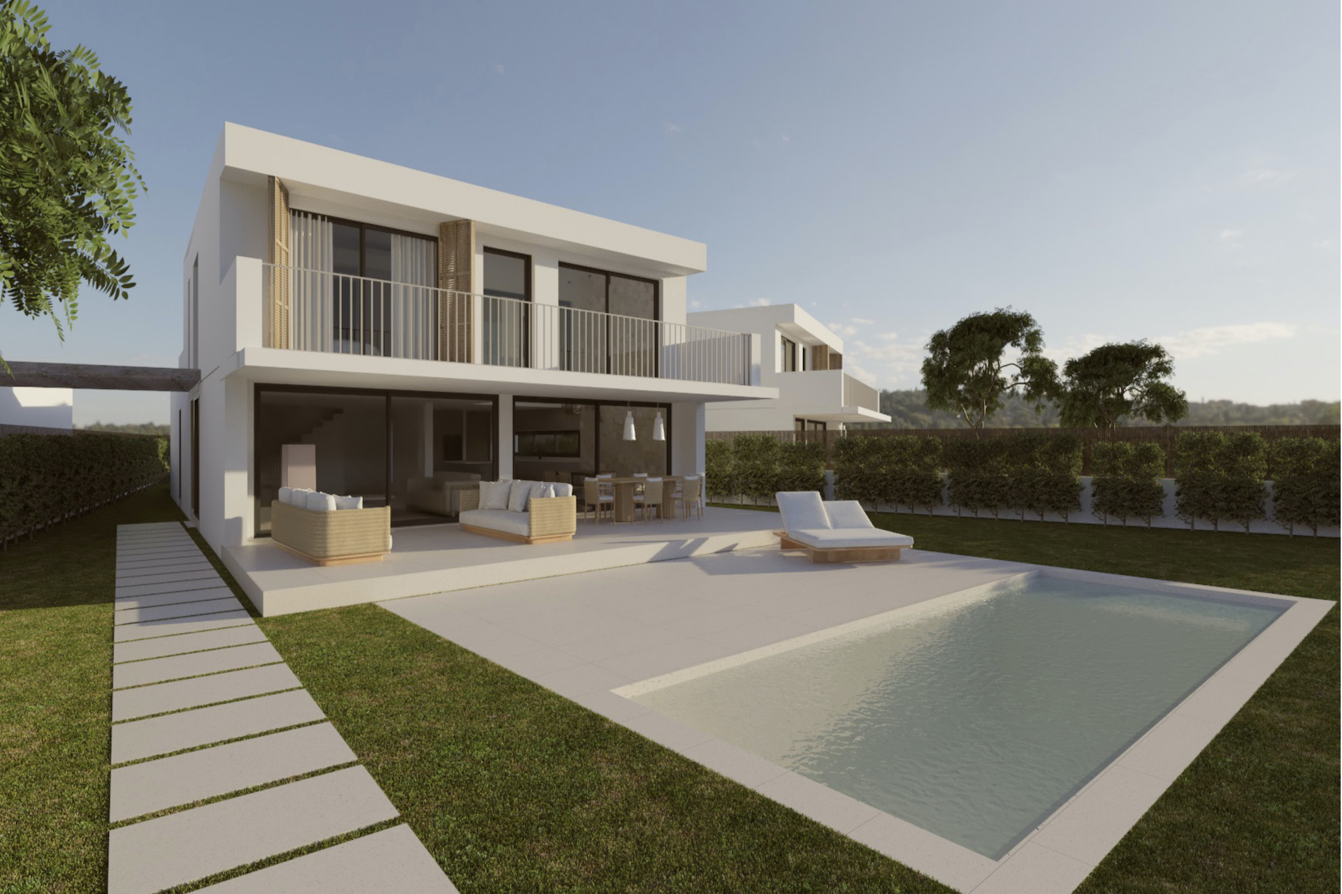 Modern, newly-built villa with pool on the outskirts of Porto Colom ...