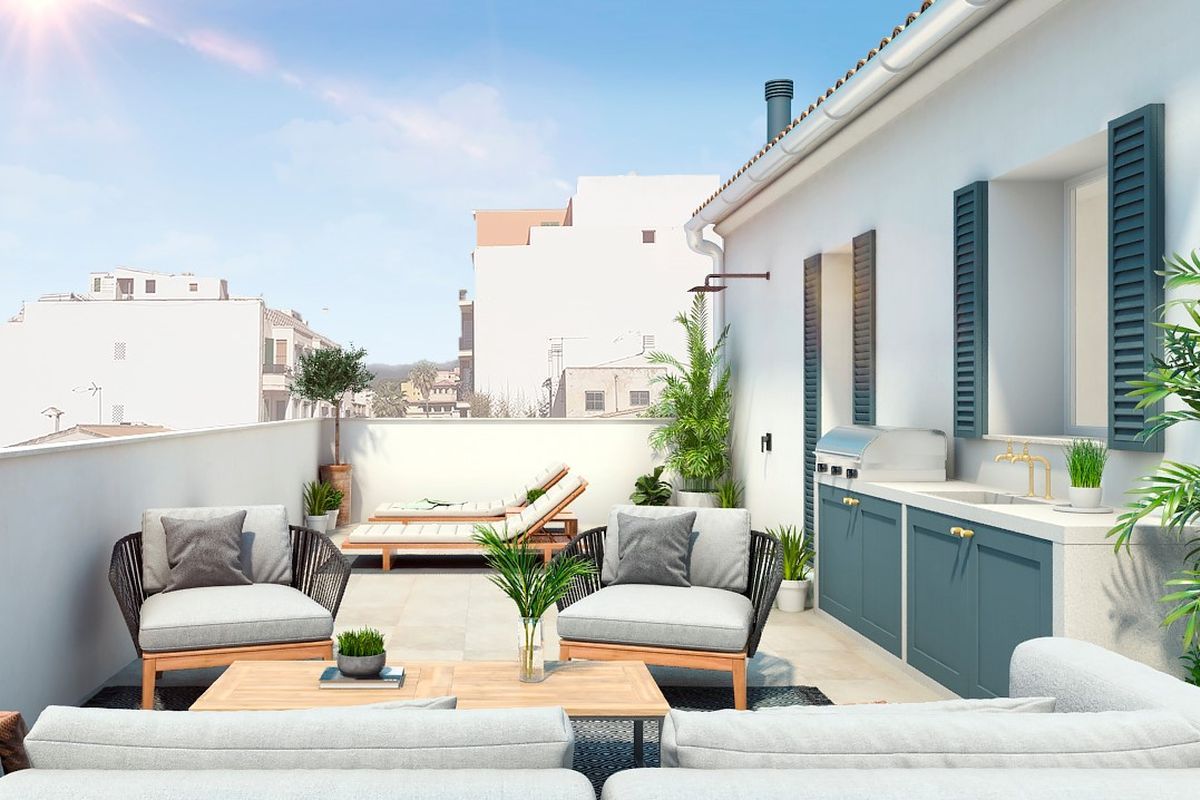 Charmantes Stadthaus mit 2 Terrassen in Santa Catalina - kaufen