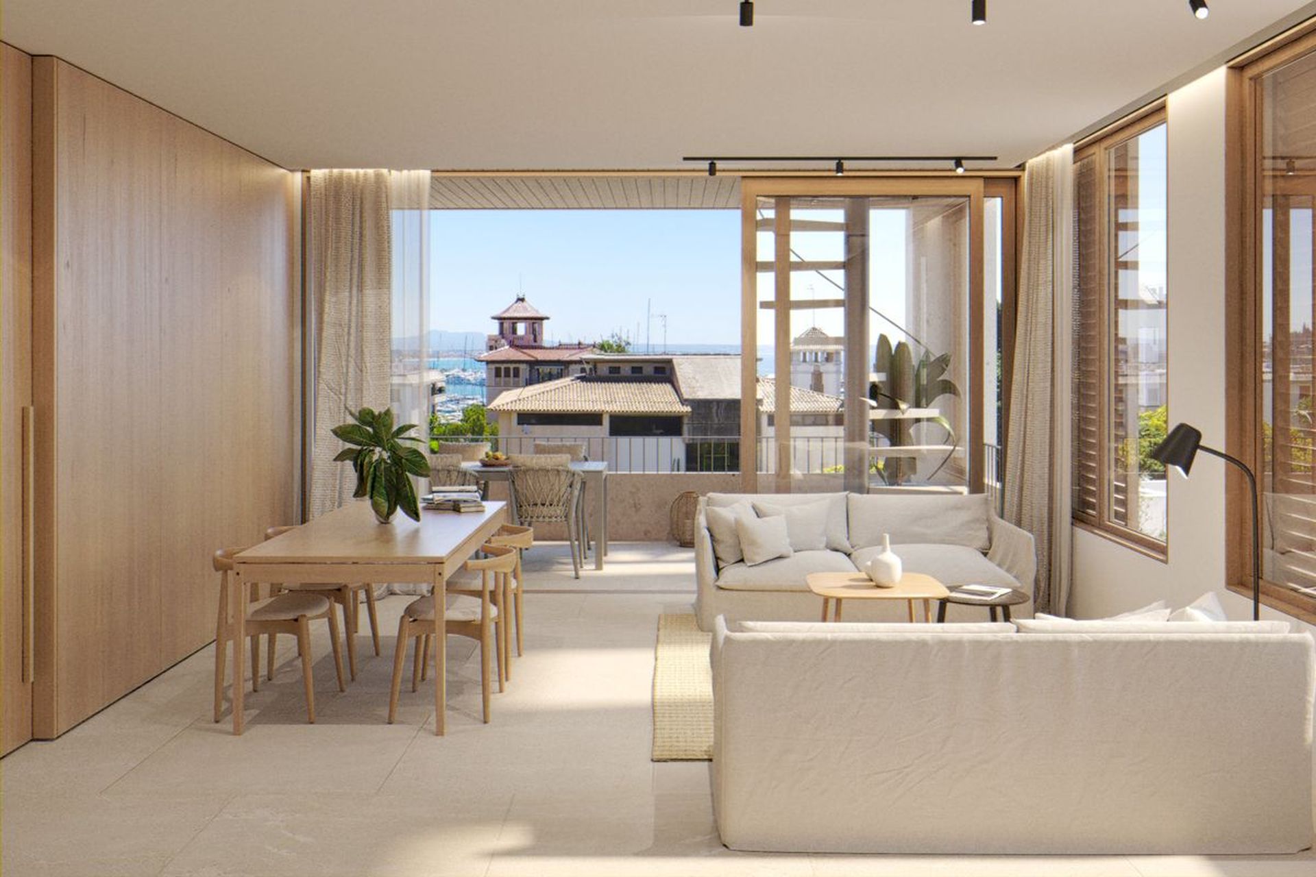 Newly-built penthouse apartment with sea views and its own pool near to ...