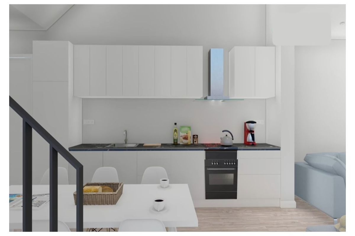 Neubau-Reihenmittelhaus mit einem eigenen Pool und einer Dachterrasse