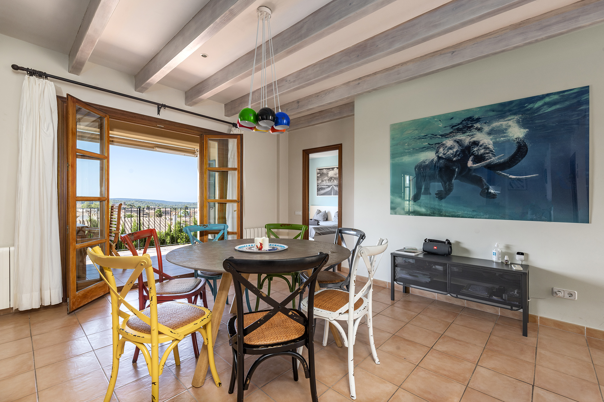 Quietlylocated villa in Calvia with breathtaking sweeping views of the