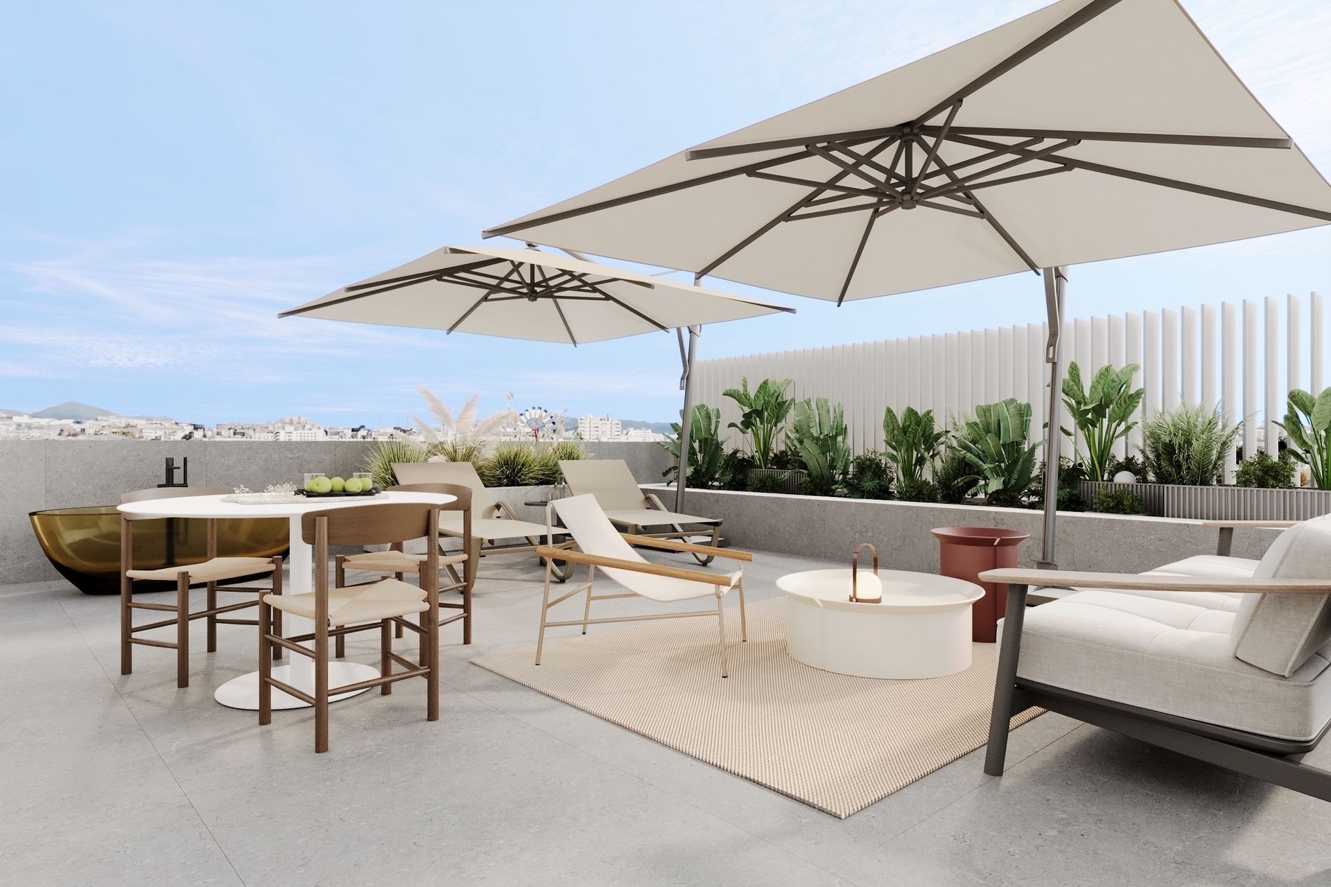 Innovative luxury-penthouse with private roof terrace and underground ...